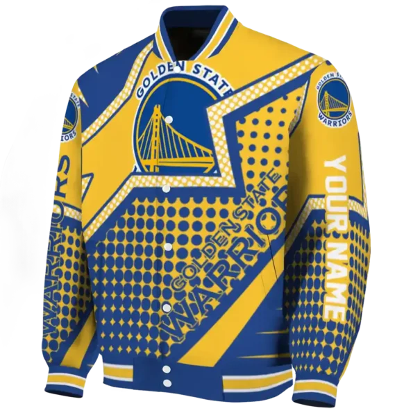 custom golden state warriors star burst blue varsity jacket best selling.webp