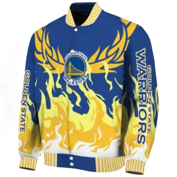 custom golden state warriors winged blaze blue white varsity jacket best selling.webp