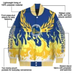 custom golden state warriors winged blaze blue white varsity jacket best selling.webp