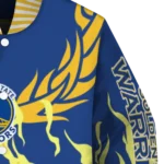 custom golden state warriors winged blaze blue white varsity jacket best selling.webp