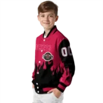 custom houston rockets flame border red black varsity jacket best selling.webp