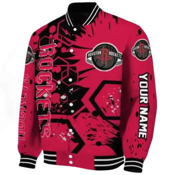 custom houston rockets hexagon cluster red black varsity jacket best selling.webp