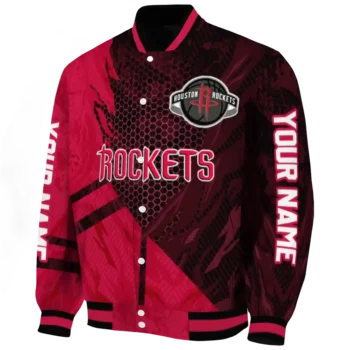 custom houston rockets hexagon mesh red black varsity jacket best selling.webp