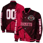custom houston rockets hexagon mesh red black varsity jacket best selling.webp