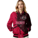 custom houston rockets hexagon mesh red black varsity jacket best selling.webp