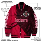 custom houston rockets hexagon mesh red black varsity jacket best selling.webp