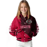custom houston rockets hexagon mesh red black varsity jacket best selling.webp
