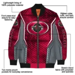 custom houston rockets power plate red bomber jacket best selling