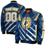 custom indiana pacers chevron angles blue bomber jacket best selling