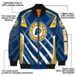 custom indiana pacers chevron angles blue bomber jacket best selling