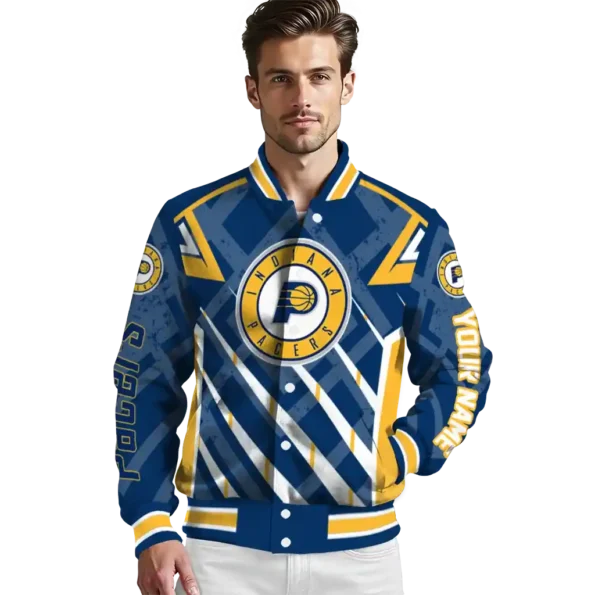 custom indiana pacers chevron angles blue varsity jacket high quality.webp