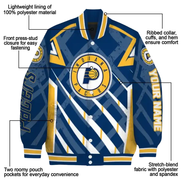 custom indiana pacers chevron angles blue varsity jacket new arrival.webp
