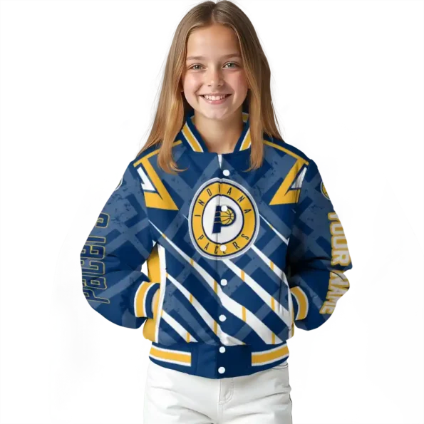custom indiana pacers chevron angles blue varsity jacket top rated.webp