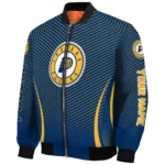custom indiana pacers chevron arrow blue bomber jacket best selling