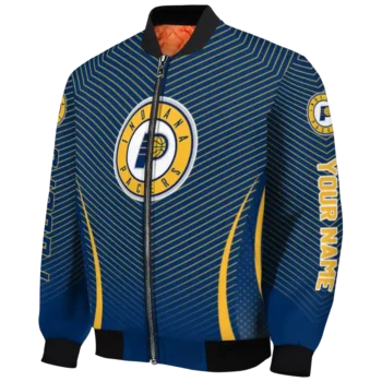 custom indiana pacers chevron arrow blue bomber jacket best selling
