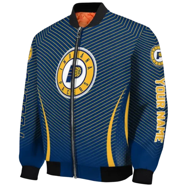 custom indiana pacers chevron arrow blue bomber jacket best selling