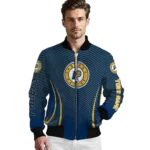 custom indiana pacers chevron arrow blue bomber jacket best selling