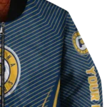 custom indiana pacers chevron arrow blue bomber jacket best selling