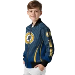 custom indiana pacers chevron arrow blue bomber jacket best selling