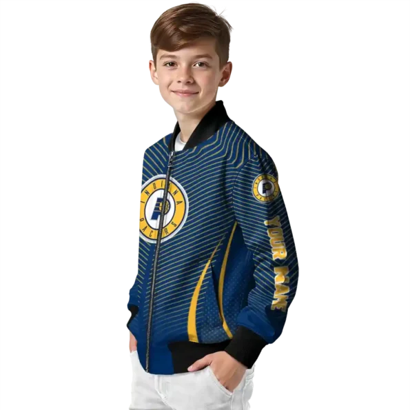 custom indiana pacers chevron arrow blue bomber jacket trendy
