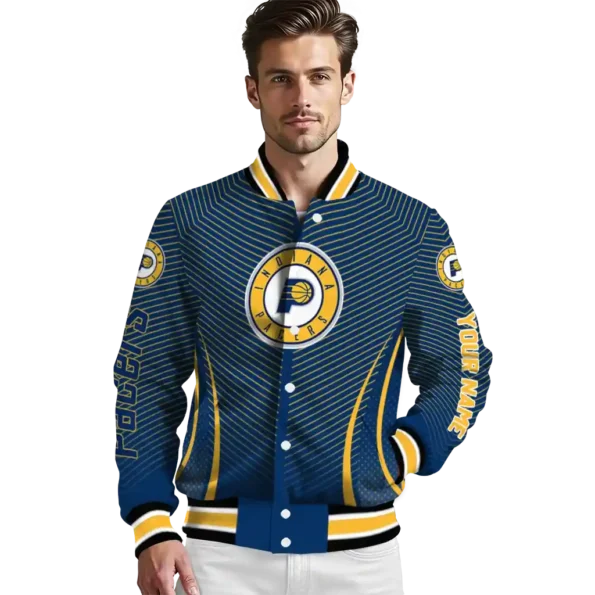 custom indiana pacers chevron arrow blue varsity jacket high quality.webp