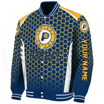 custom indiana pacers hexagon grid blue varsity jacket best selling.webp