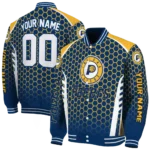 custom indiana pacers hexagon grid blue varsity jacket best selling.webp