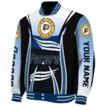 custom indiana pacers mesh effect blue black varsity jacket best selling.webp