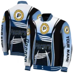 custom indiana pacers mesh effect blue black varsity jacket best selling.webp