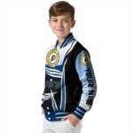 custom indiana pacers mesh effect blue black varsity jacket best selling.webp