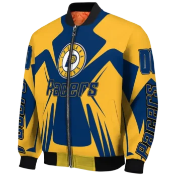 custom indiana pacers spider mark blue bomber jacket best selling