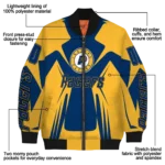 custom indiana pacers spider mark blue bomber jacket best selling