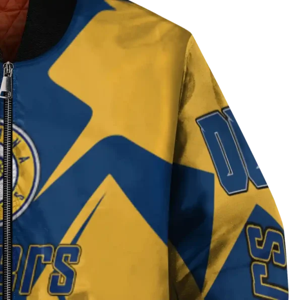custom indiana pacers spider mark blue bomber jacket premium grade