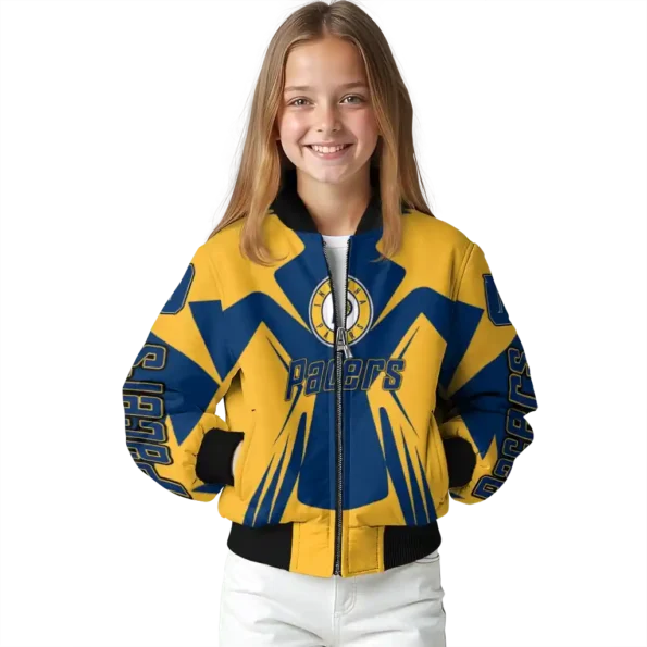 custom indiana pacers spider mark blue bomber jacket top rated