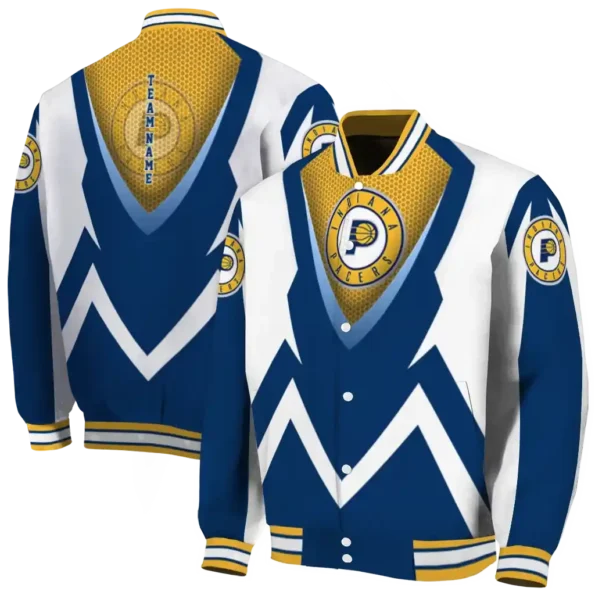 custom indiana pacers v stripes blue white varsity jacket fashion forward.webp