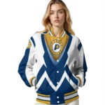 custom indiana pacers v stripes blue white varsity jacket best selling.webp