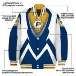 custom indiana pacers v stripes blue white varsity jacket best selling.webp