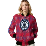custom los angeles clippers bolt stripe red bomber jacket best selling