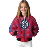 custom los angeles clippers bolt stripe red bomber jacket best selling