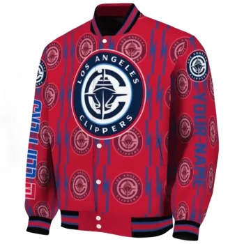 custom los angeles clippers bolt stripe red varsity jacket best selling.webp