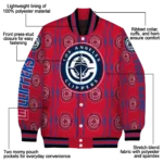 custom los angeles clippers bolt stripe red varsity jacket best selling.webp