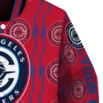 custom los angeles clippers bolt stripe red varsity jacket best selling.webp