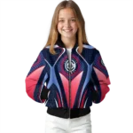 custom los angeles clippers mesh chest black bomber jacket best selling