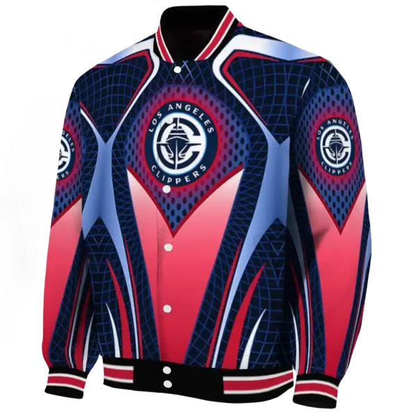 custom los angeles clippers mesh chest black varsity jacket best selling.webp