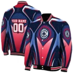 custom los angeles clippers mesh chest black varsity jacket best selling.webp