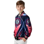 custom los angeles clippers mesh chest black varsity jacket best selling.webp
