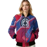 custom los angeles clippers star burst red bomber jacket best selling