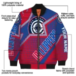 custom los angeles clippers star burst red bomber jacket best selling