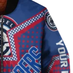 custom los angeles clippers star burst red bomber jacket best selling