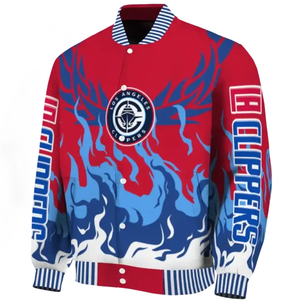 custom los angeles clippers winged blaze red white varsity jacket best selling.webp